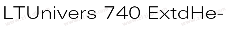LTUnivers 740 ExtdHe字体转换